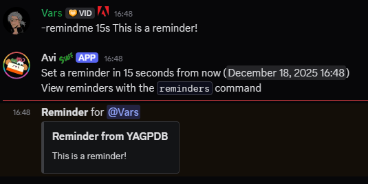 reminders reminders